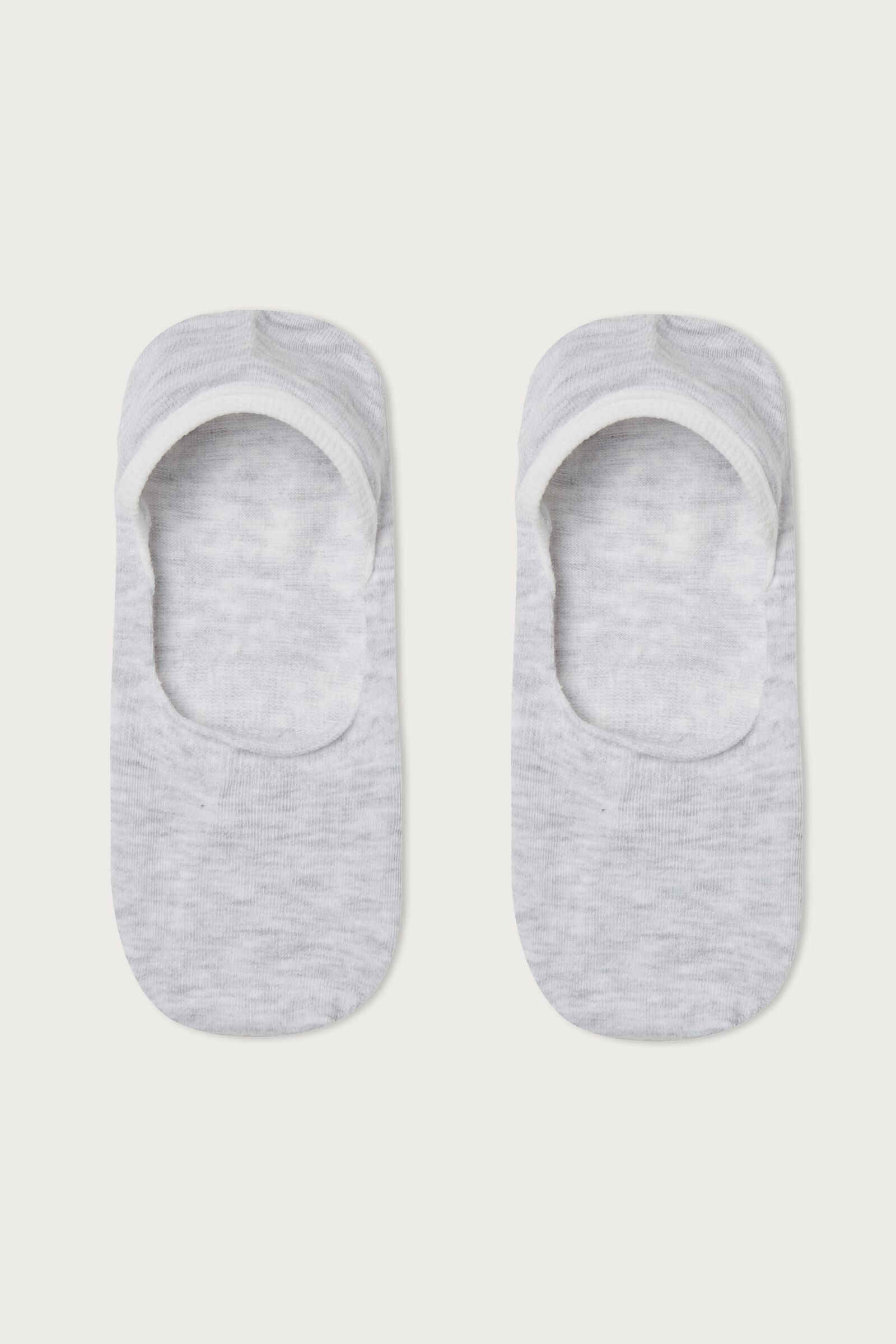 meias invisíveis em algodão - cinza