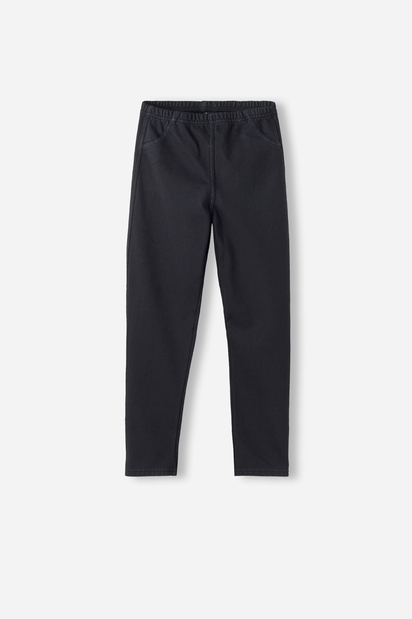 legging denim térmica infantil - preto