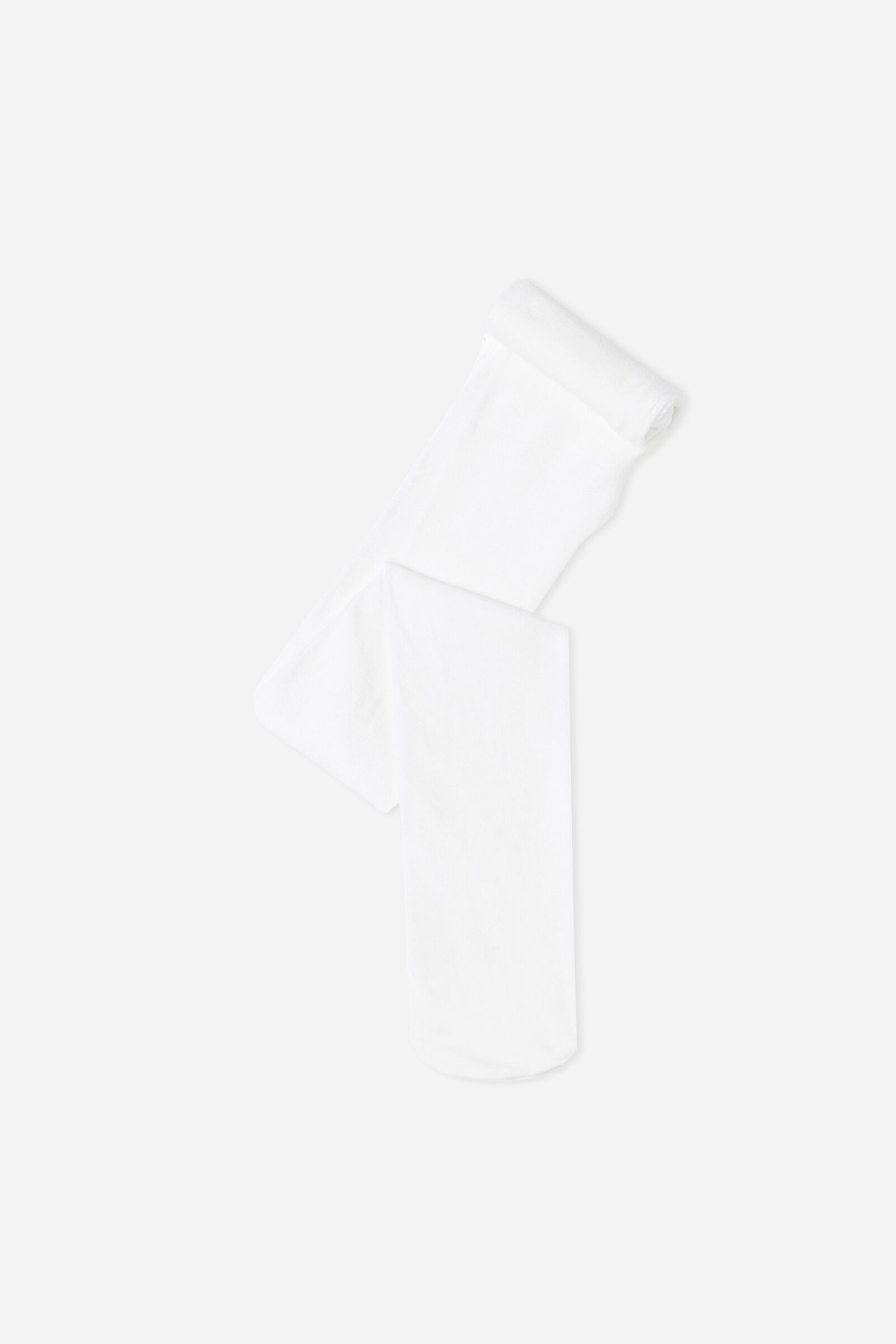 meia-calça ultra opaca com cashmere infantil - branco