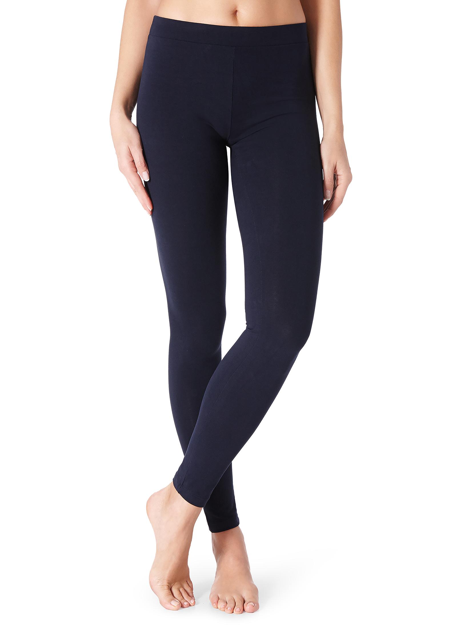 legging tecido algodão - azul