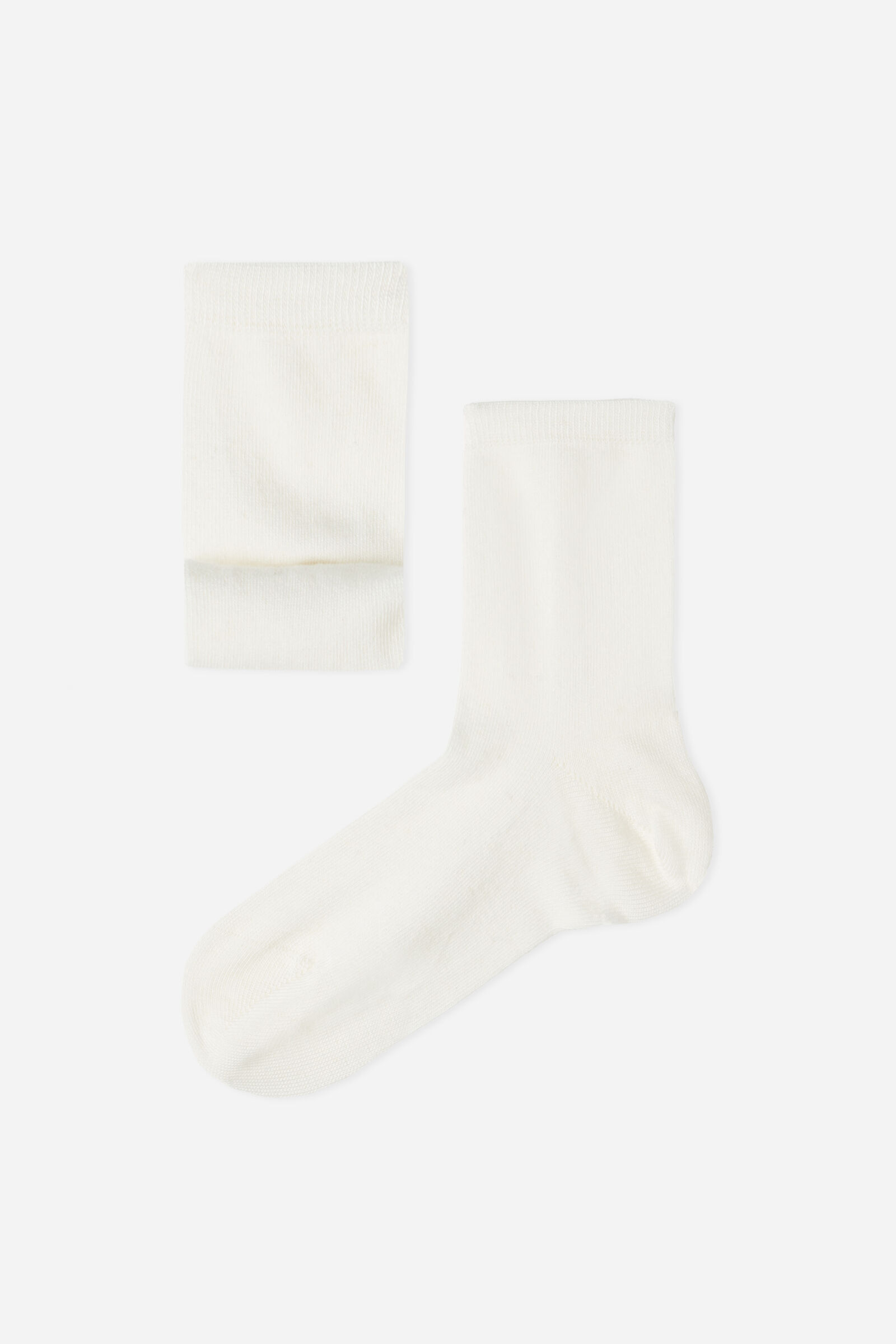 meias curtas com cashmere infantil - branco