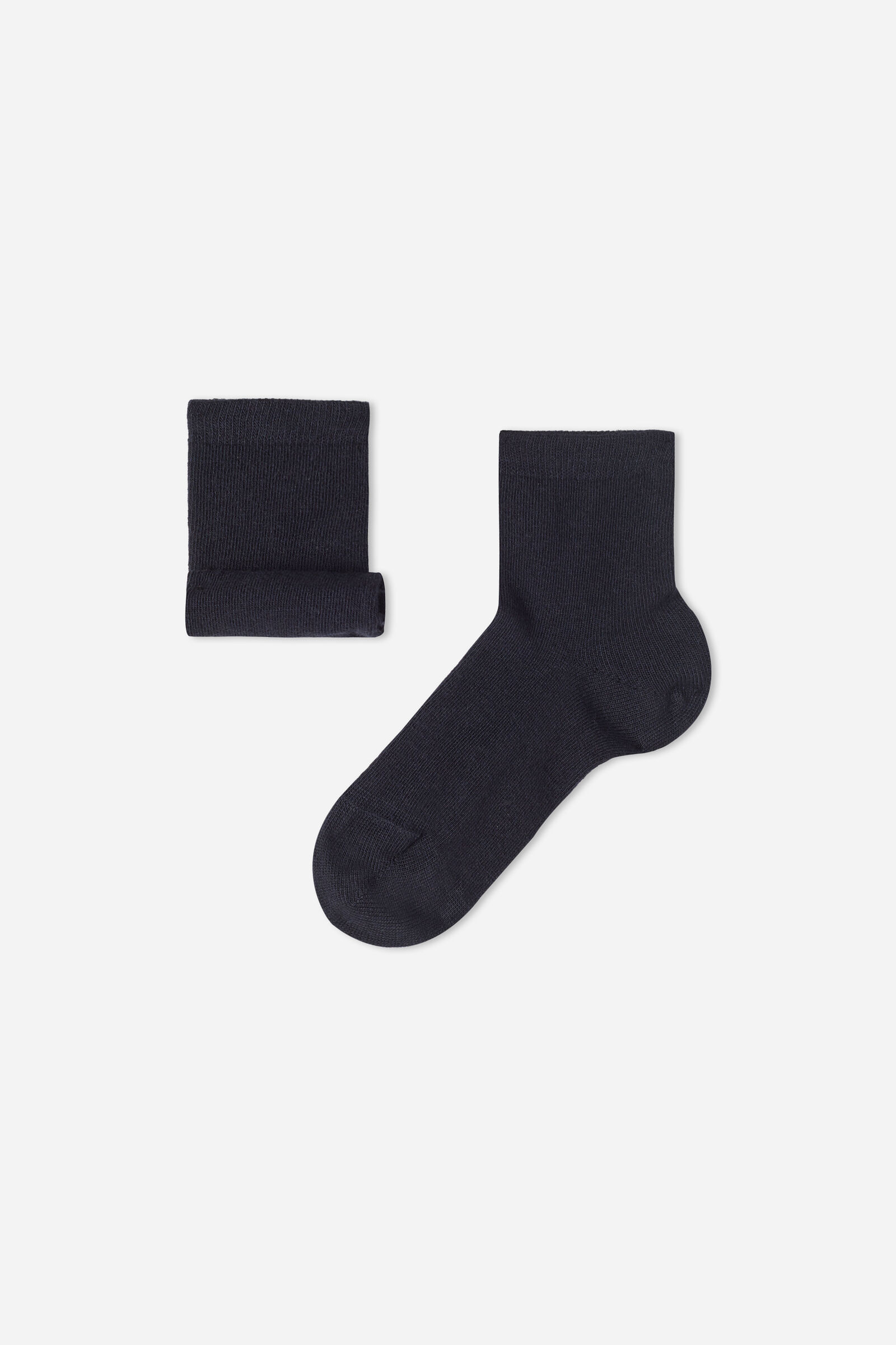 meias curtas com cashmere infantil - azul