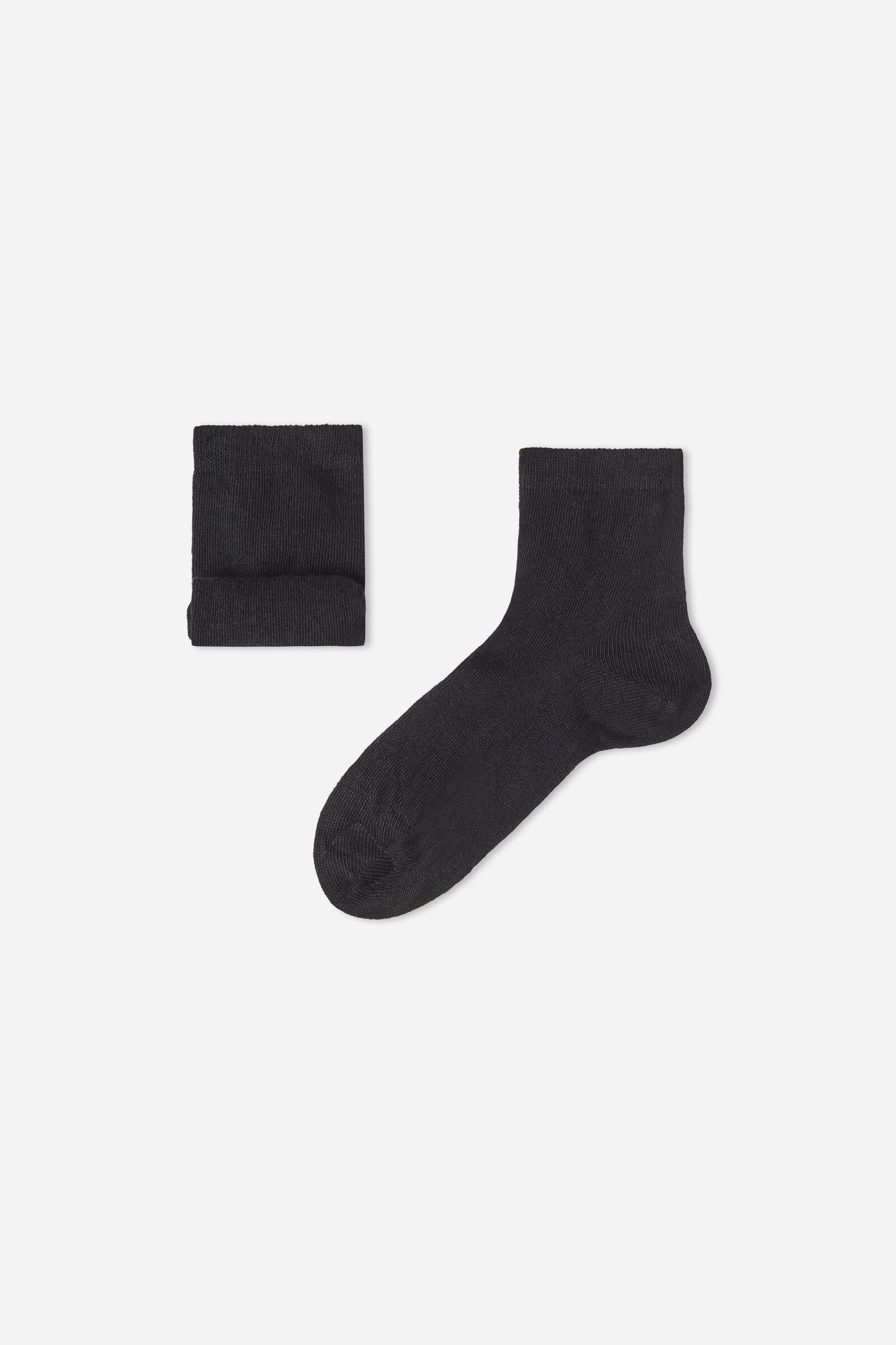meias curtas com cashmere infantil - preto