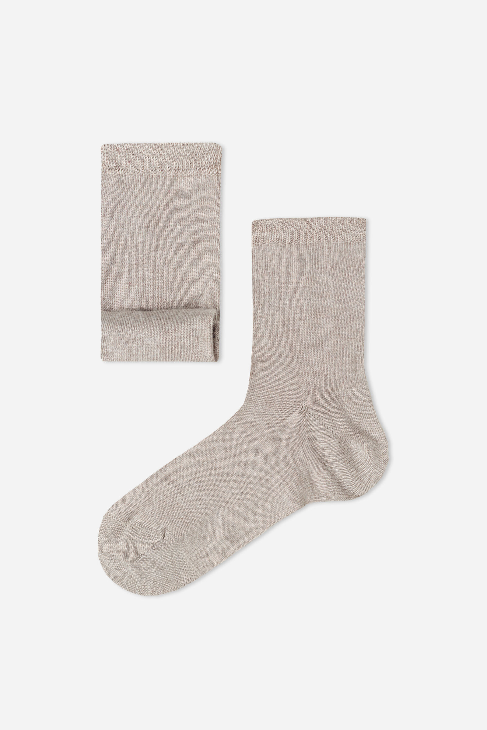 meias curtas com cashmere infantil - off-white