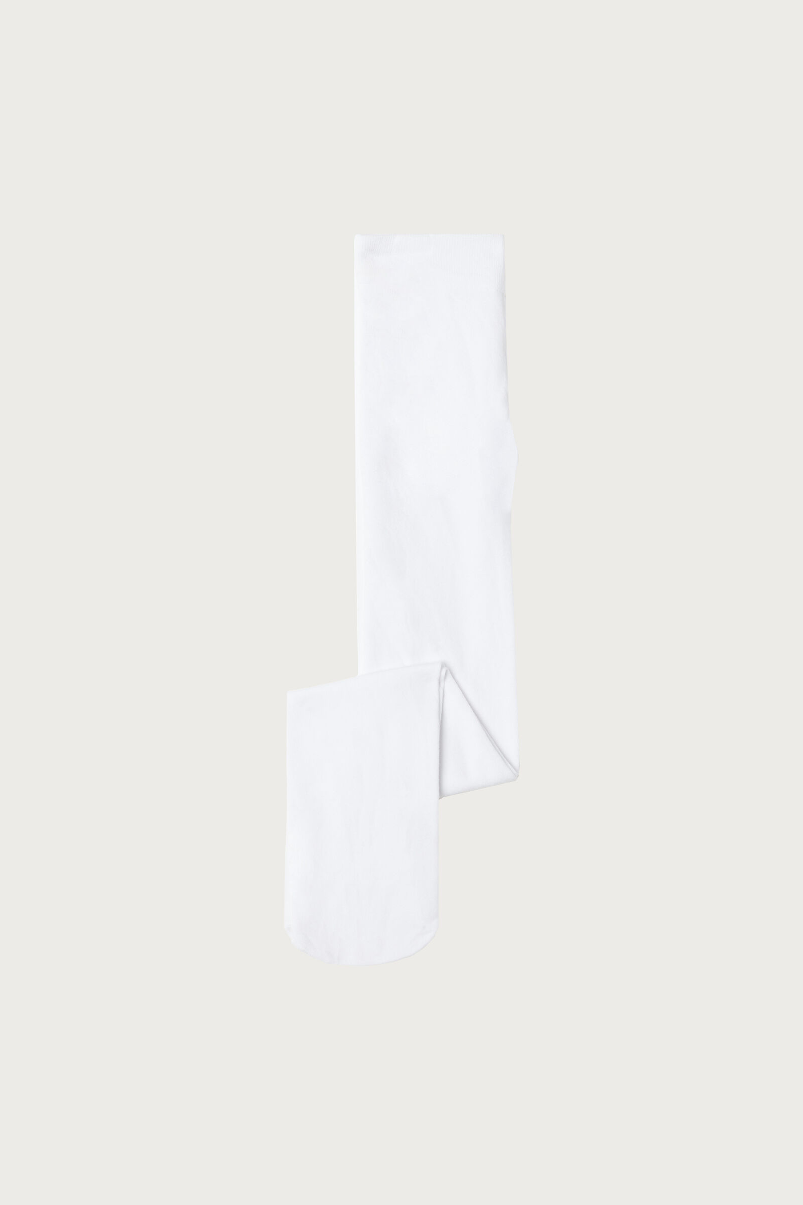meia calça em algodão eco para menina - branco