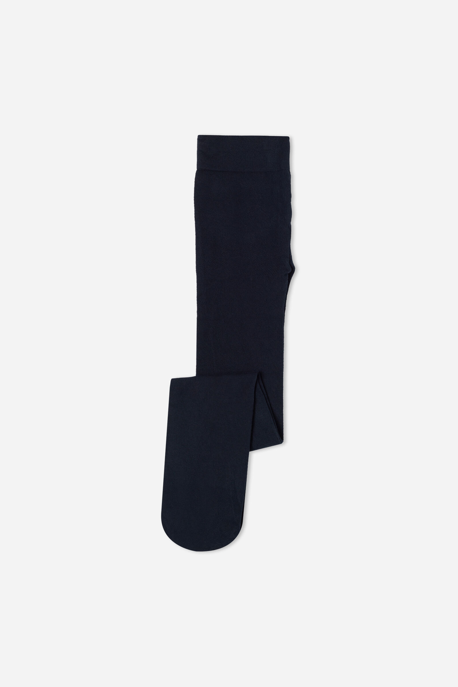 meia calça em algodão eco para menina - azul