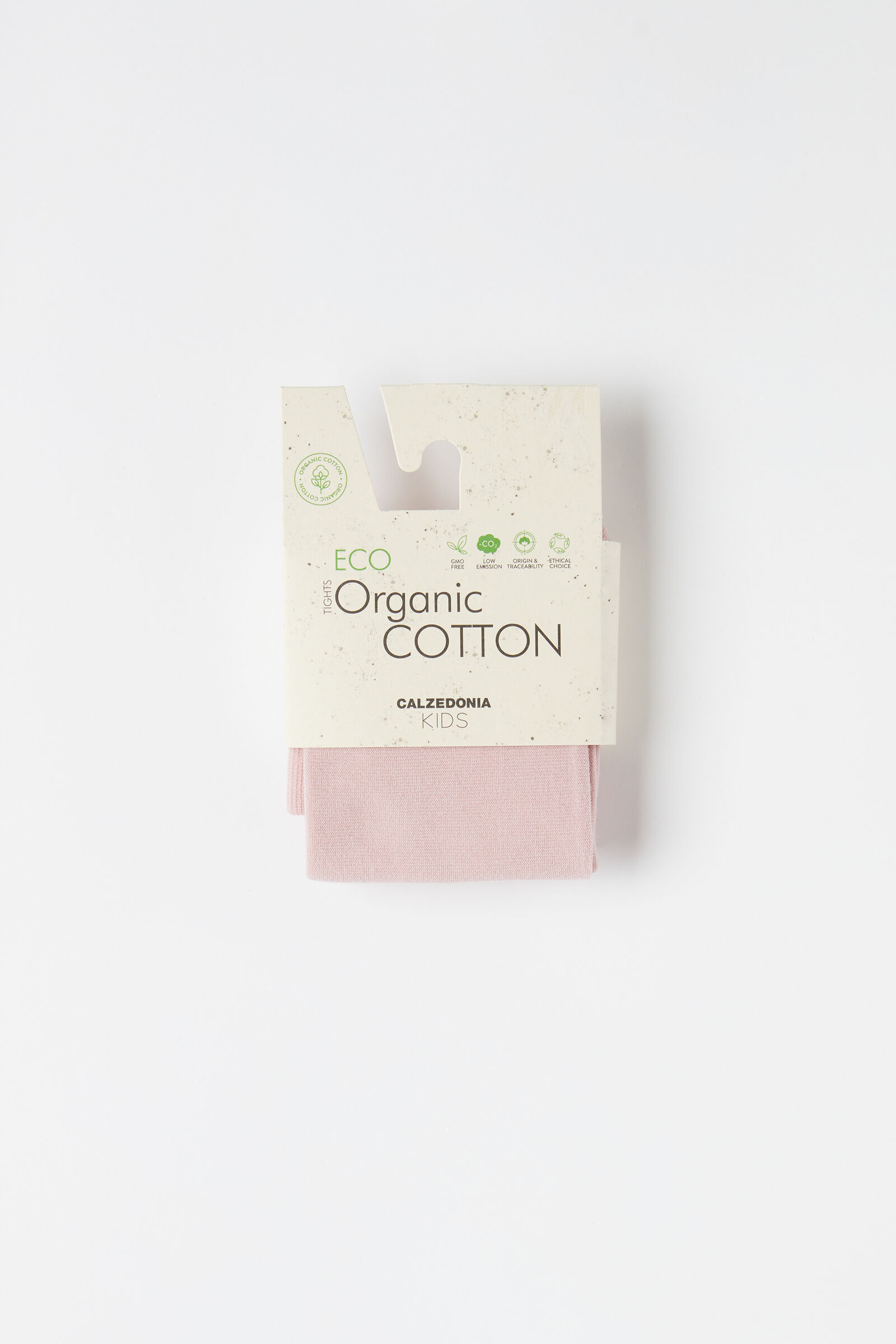 meia-calça em algodão eco infantil - rosa