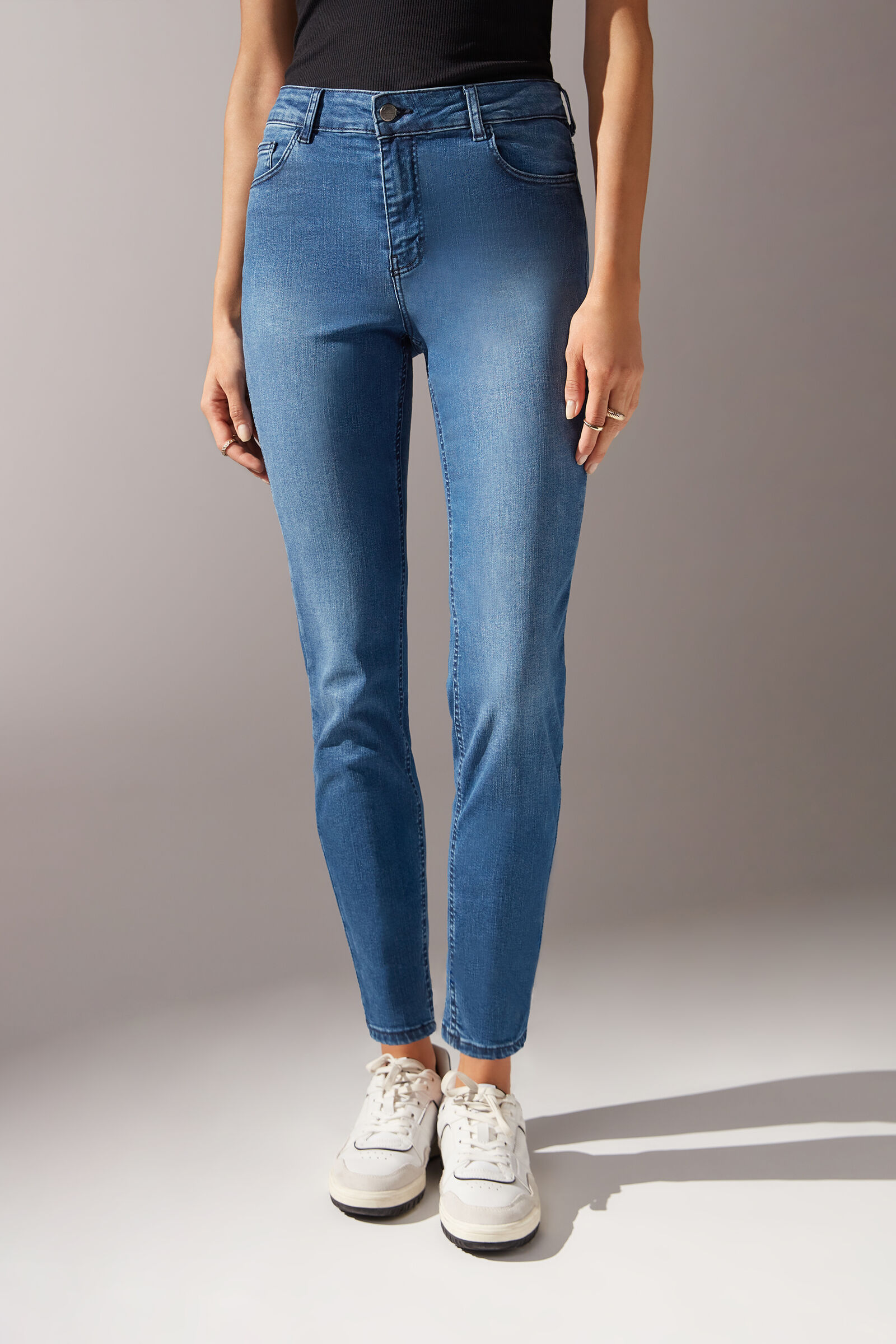 calça jeans skinny ultra stretch - azul