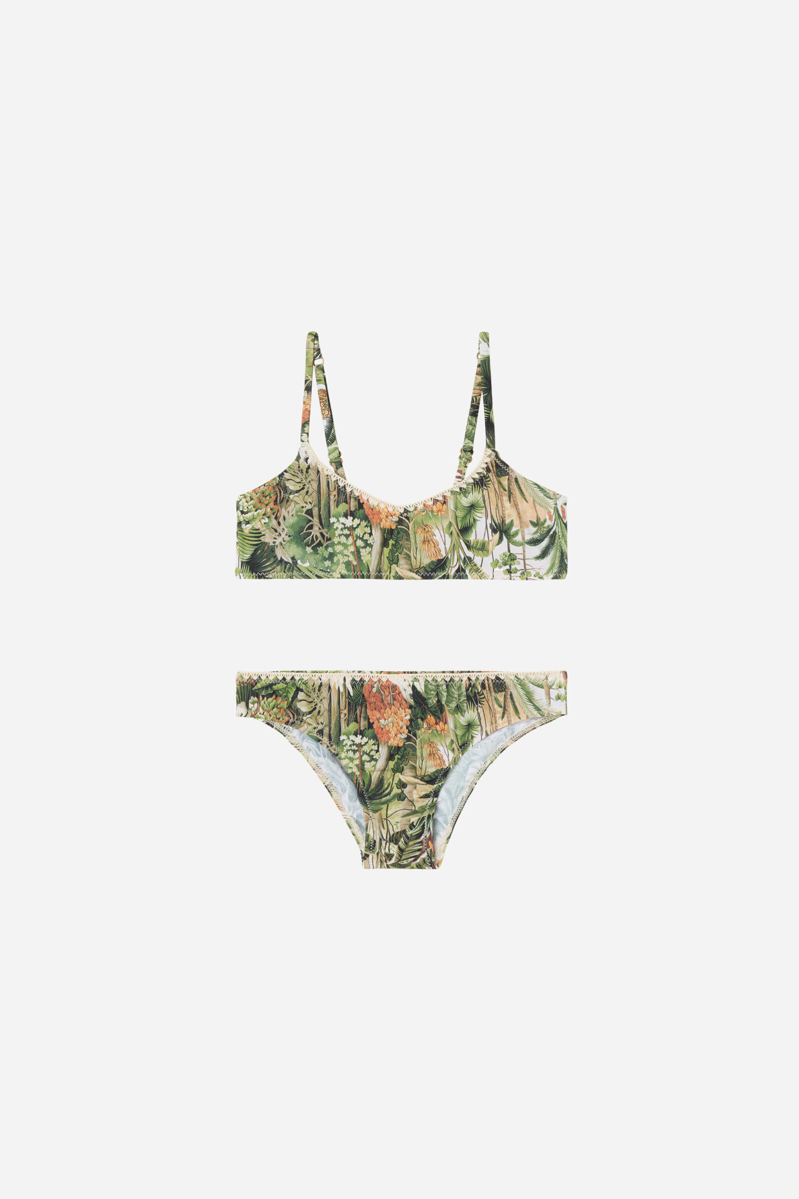 biquíni infantil savage tropics - verde