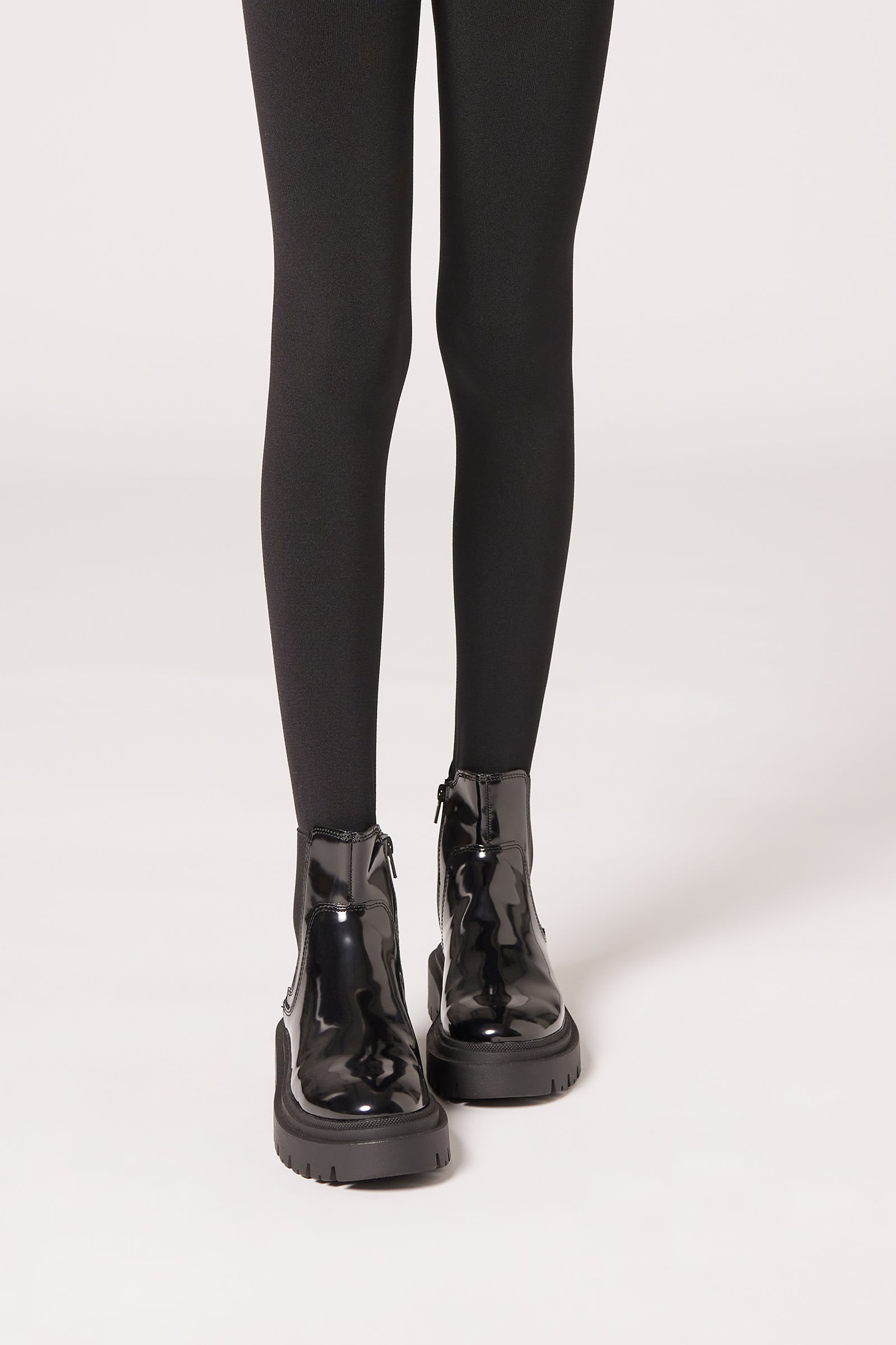 meia calça térmica infantil - preto