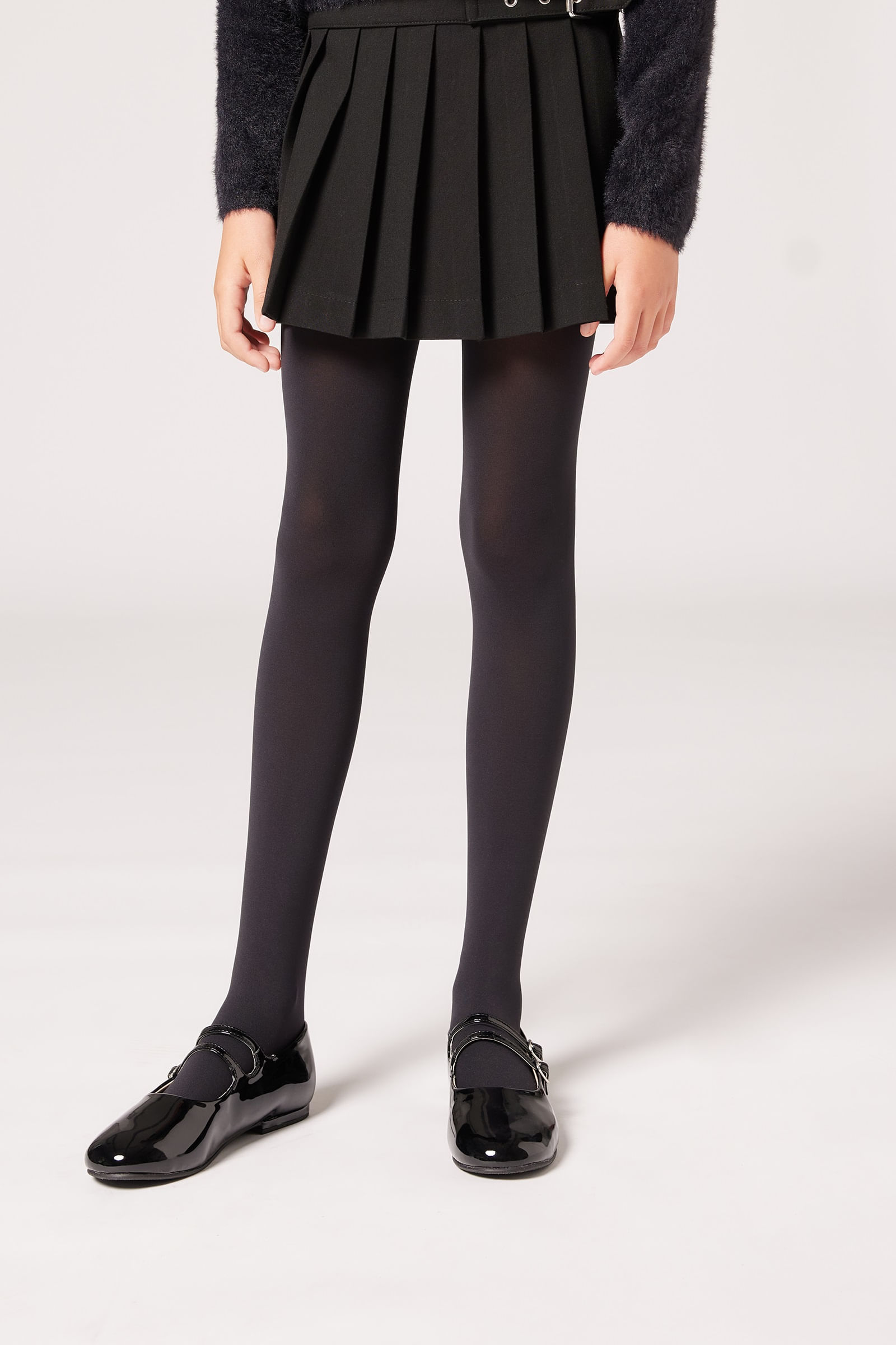 meia-calça soft touch infantil fio 50 - preto