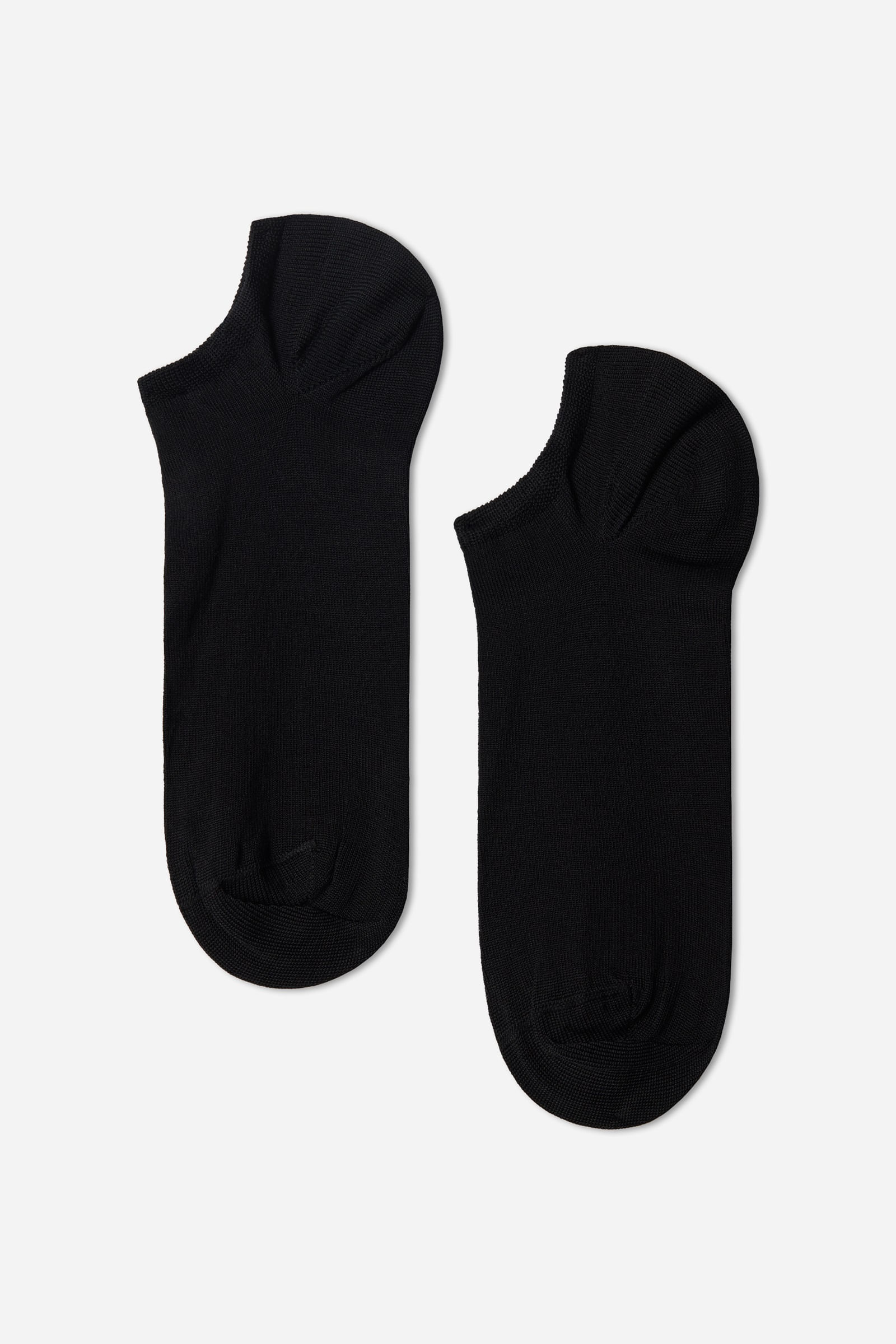 meia invisível em algodão - preto