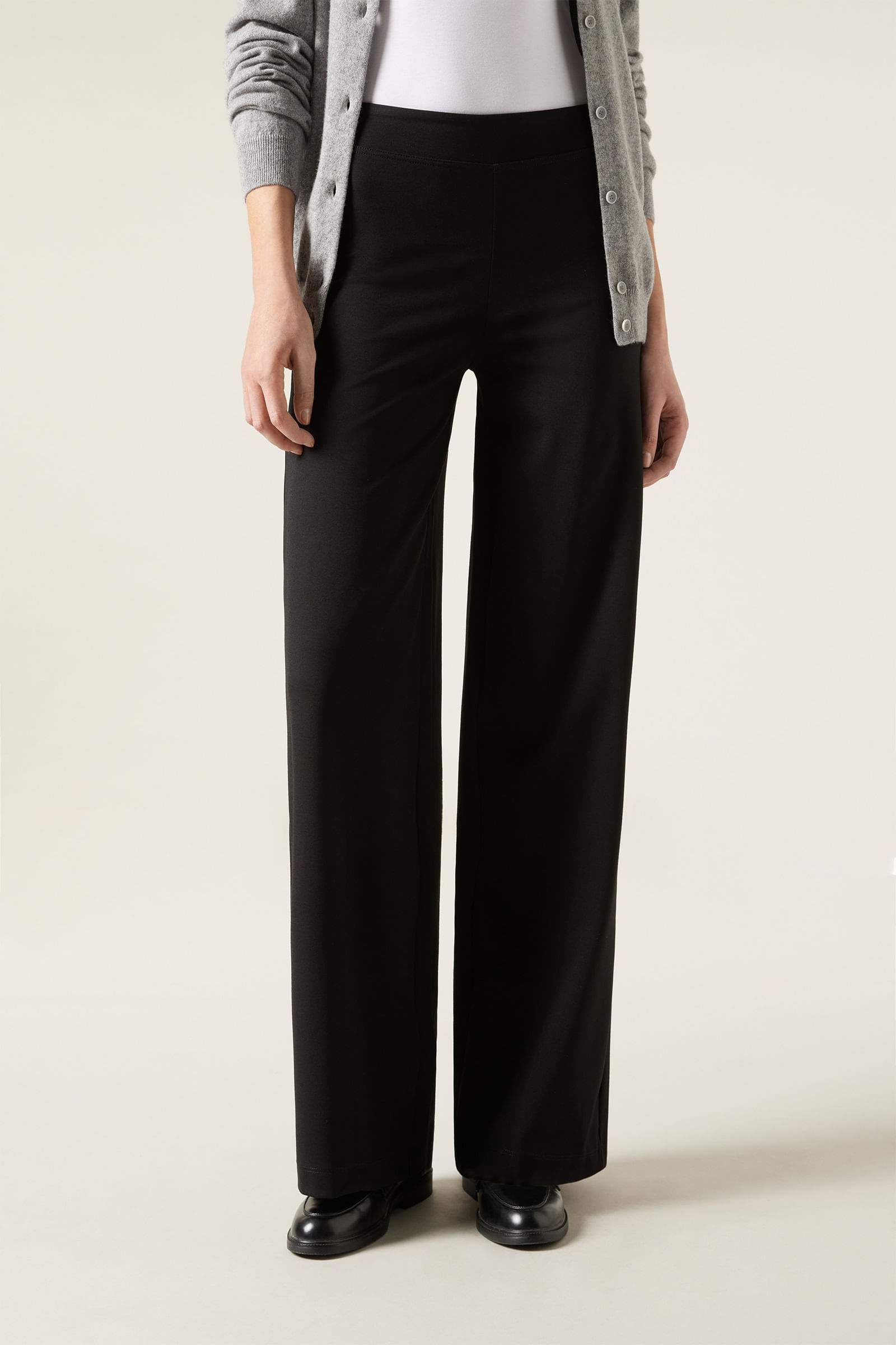 legging pantalona em malha milano - preto