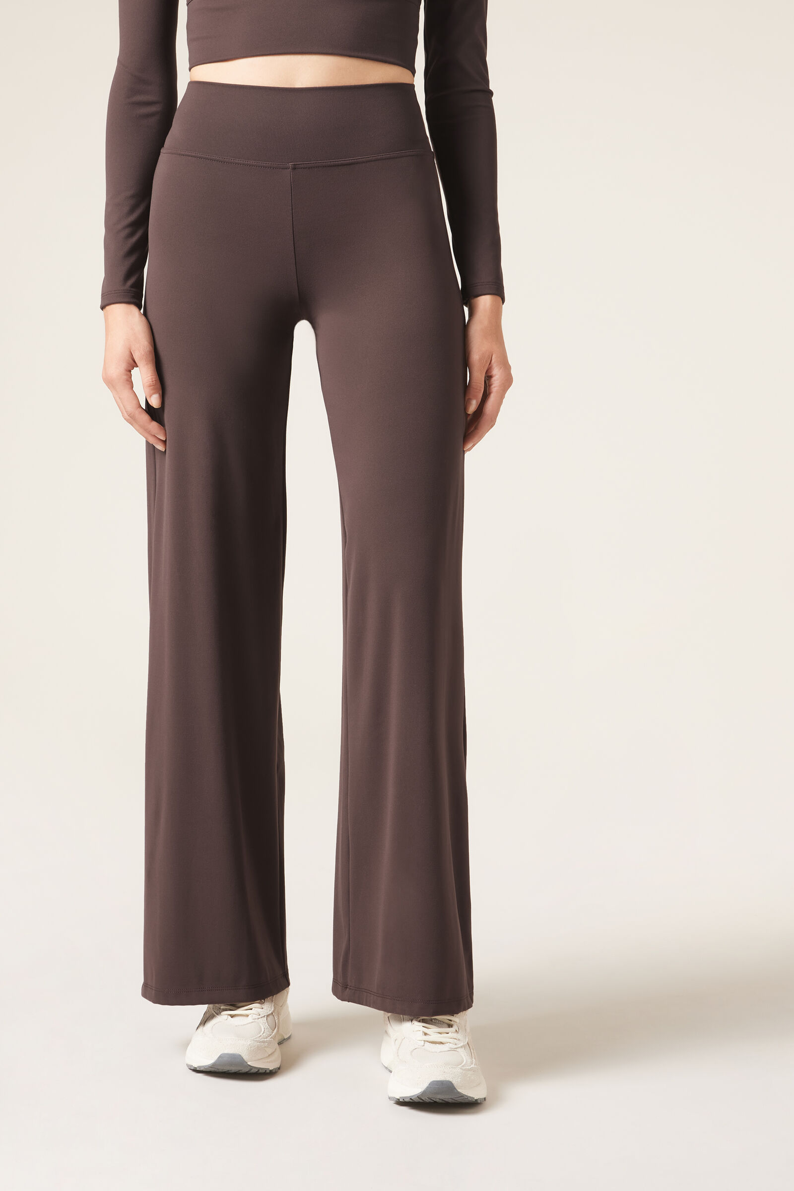 calça pantalona first class - marrom