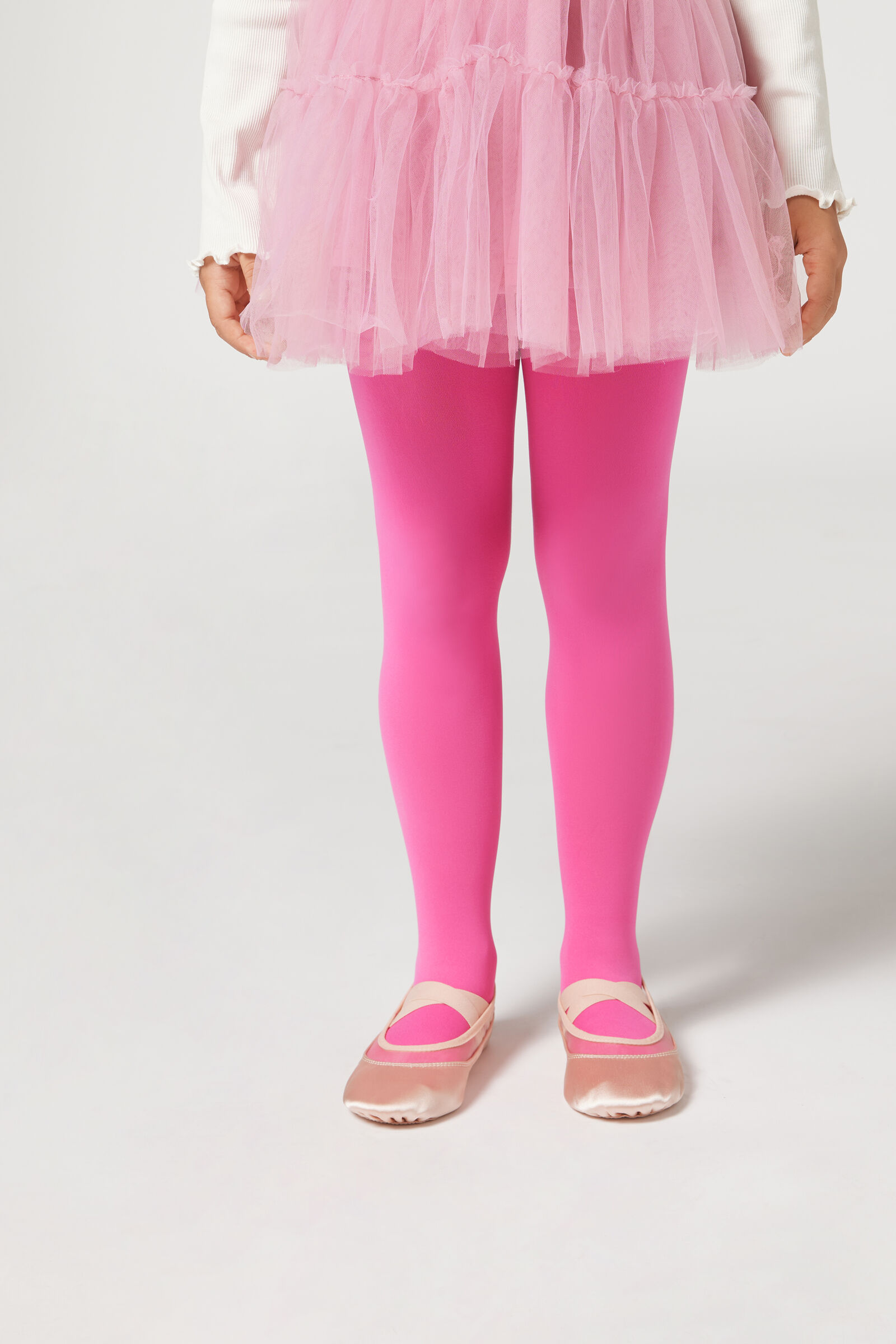 meia-calça soft touch infantil fio 50 - rosa