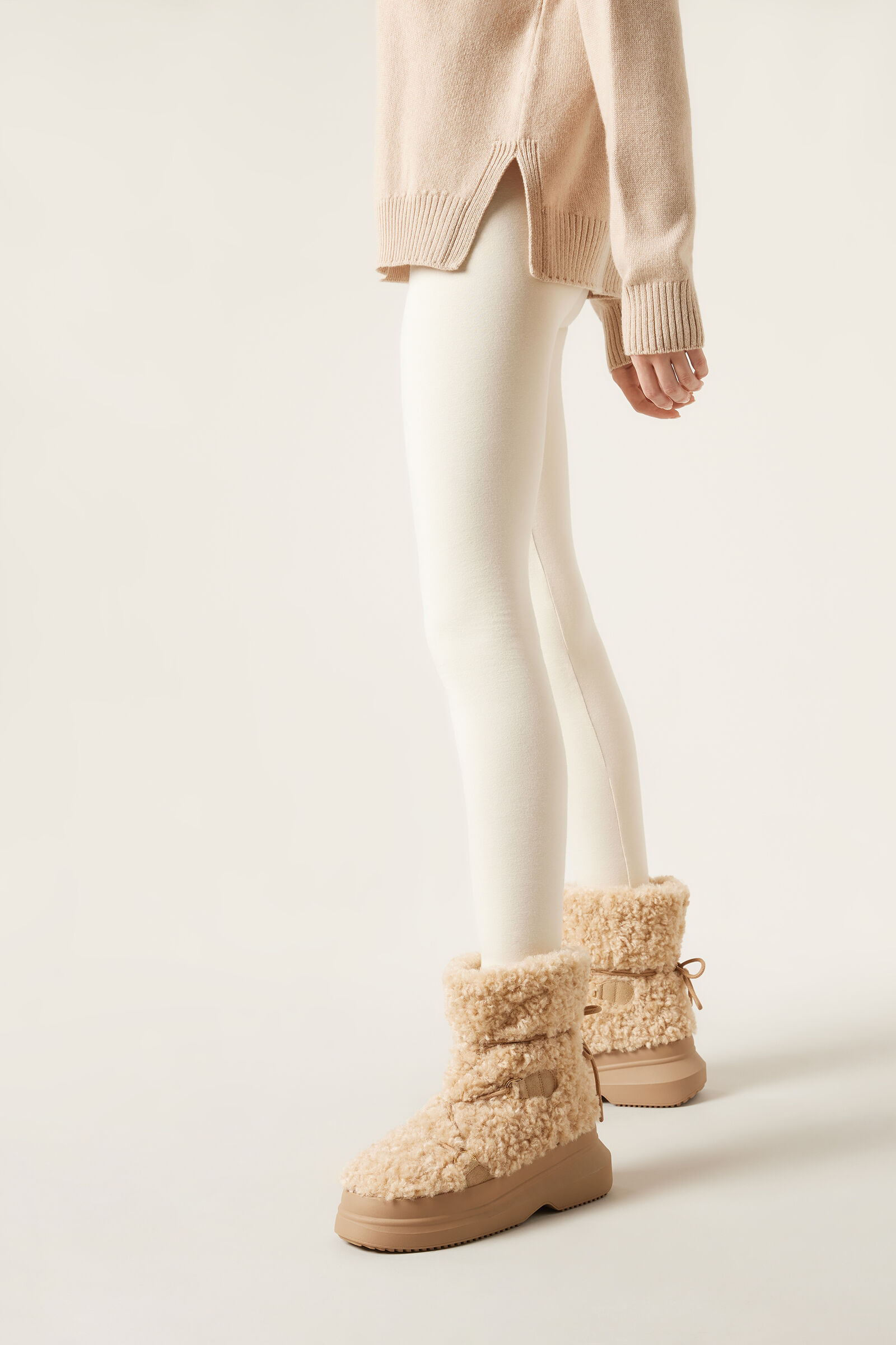 legging térmica opaca - off-white