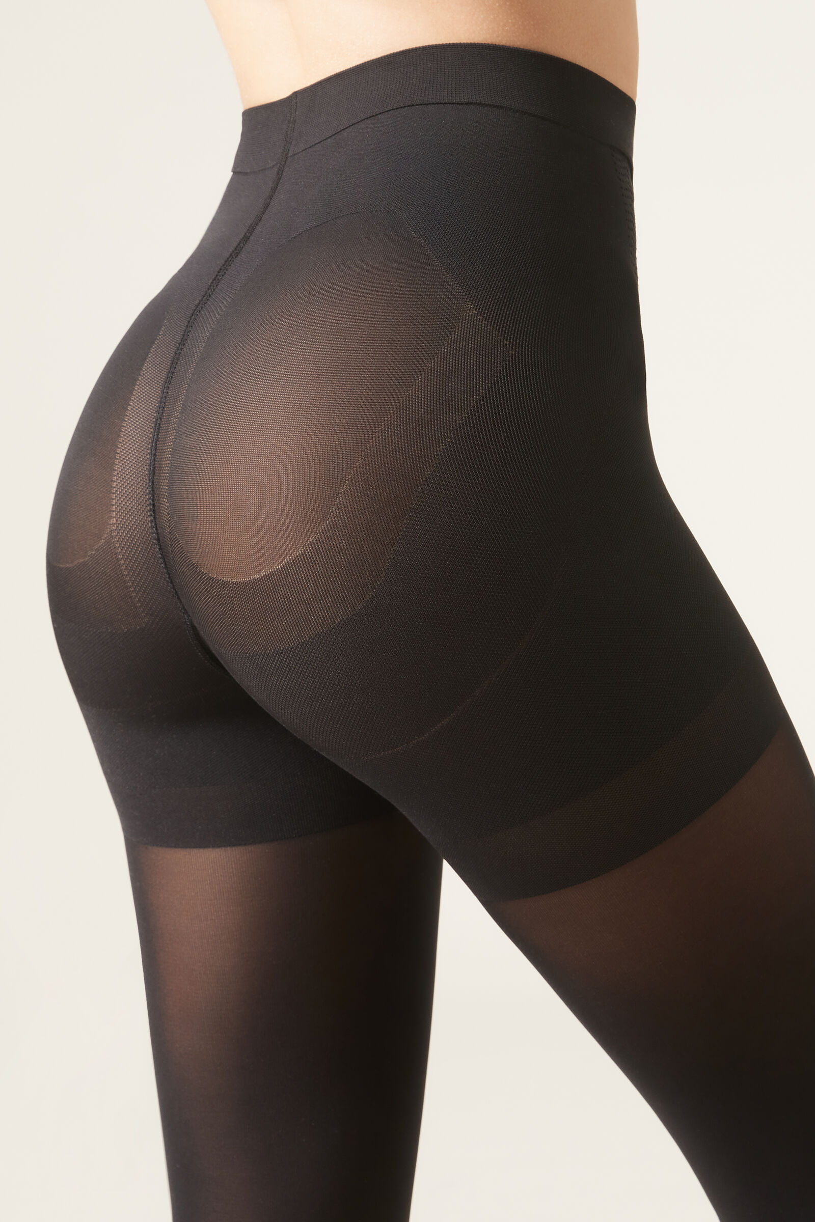 meia-calça opaca strong sculpt fio 50 - preto