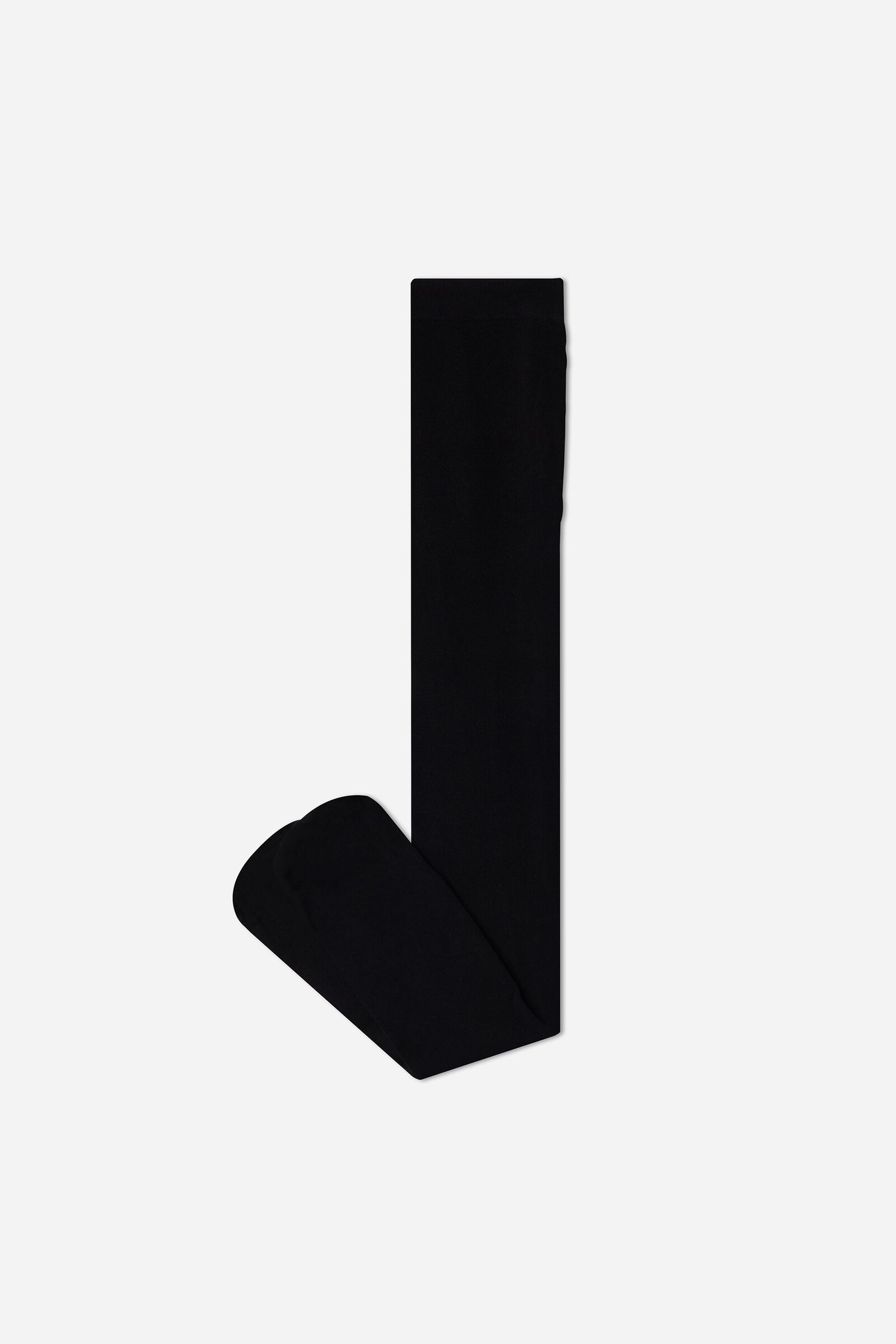 meia-calça ultra opaca com cashmere infantil - preto