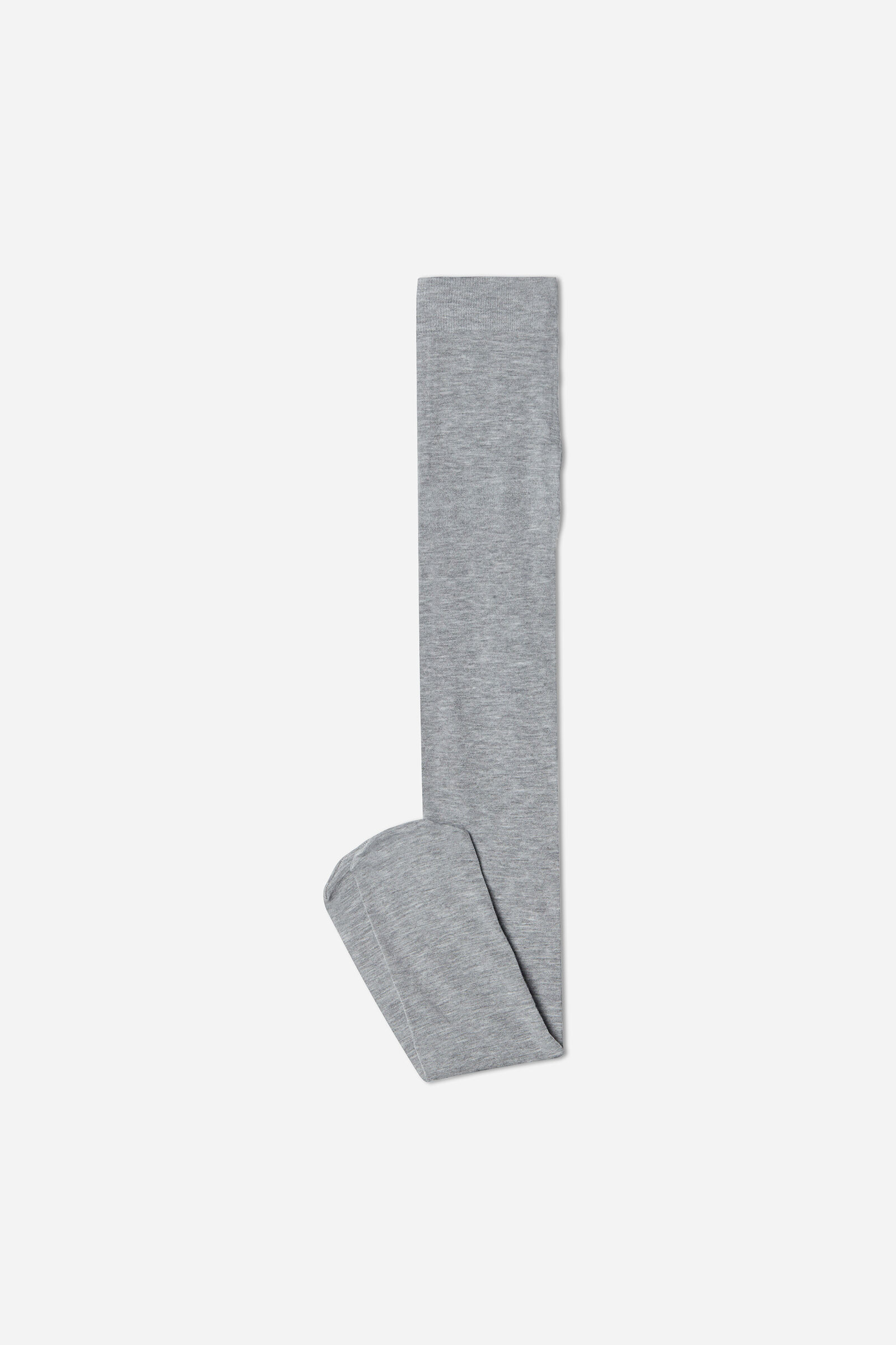 meia-calça ultra opaca com cashmere infantil - cinza