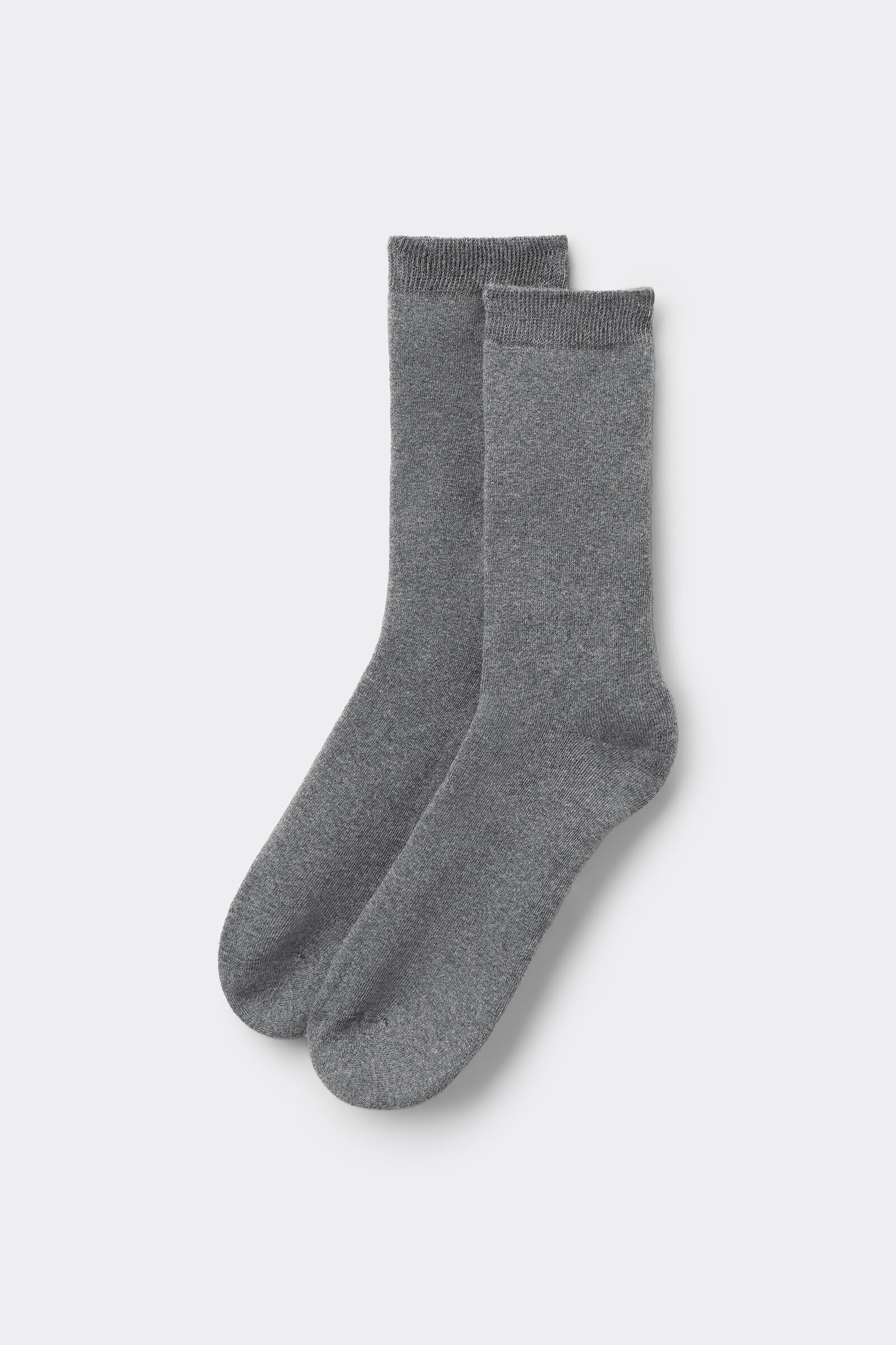 meia curta térmica masculina em algodão - cinza